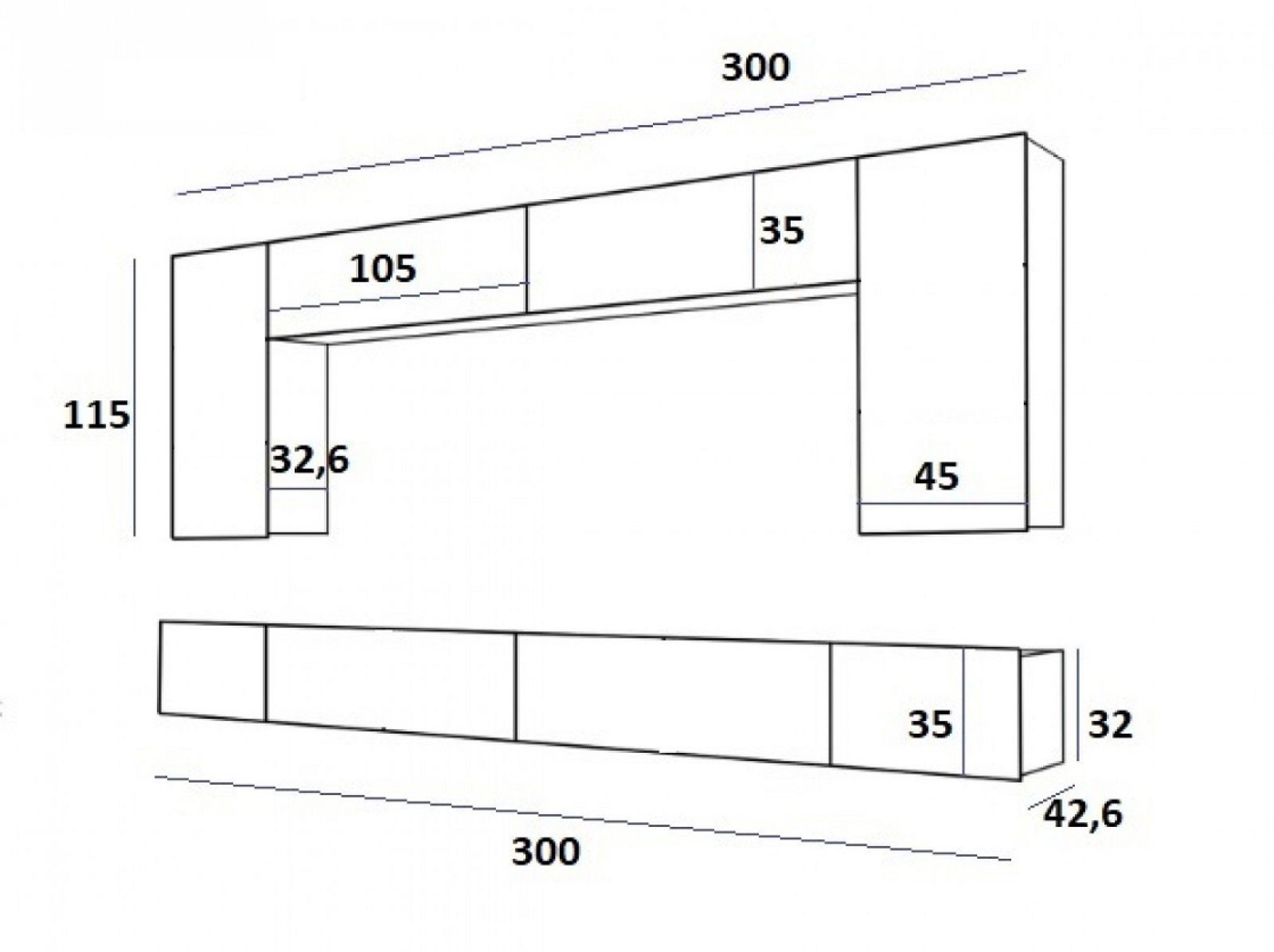 Wohnwand NICEA Kaschmirfarbe Mediawand Medienwand Design Modern Led Beleuchtung Hängeschrank TV Wand Kaschmir